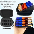 thumbnail image 3 of wqlpp-USB Holder - 20 Slot Memory Stick Storage Case - Hard Shell Thumb Drive Organizer (Black), 3 of 4