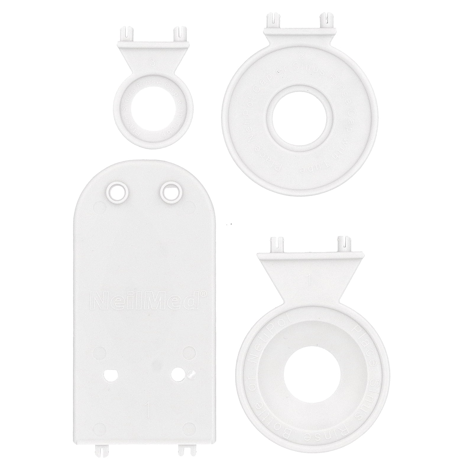 NeilMed NasaDock Plus Drying Stand, White, for Sinus Rinse Bottles and Neti Pot