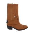 thumbnail image 2 of Bota Vaquera Tacón Bajo Con Capucha Arizona Para Mujer Micro Suede Capreto Camel, 2 of 5