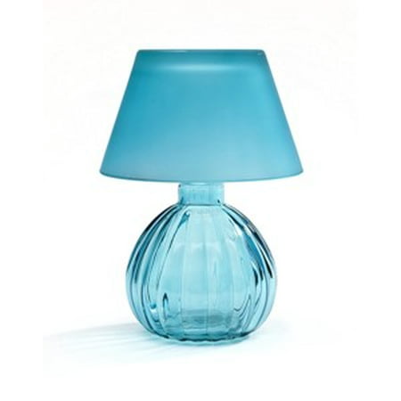 6 quot turquoise blue glass tea light candle holder votive tea light holder lamp with shade