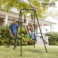 thumbnail image 4 of XPOPR Hammock Chair Stand - Heavy Duty 450LB Capacity, Outdoor Hanging Chair Frame for Patio/Garden/Backyard, Kids Outdoor Play Equipment, Antique Bronze, 4 of 7