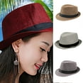 thumbnail image 2 of Fedora for Men Classic 1920 Gangster Fedora Hats Black Bands Decorations, 2 of 14