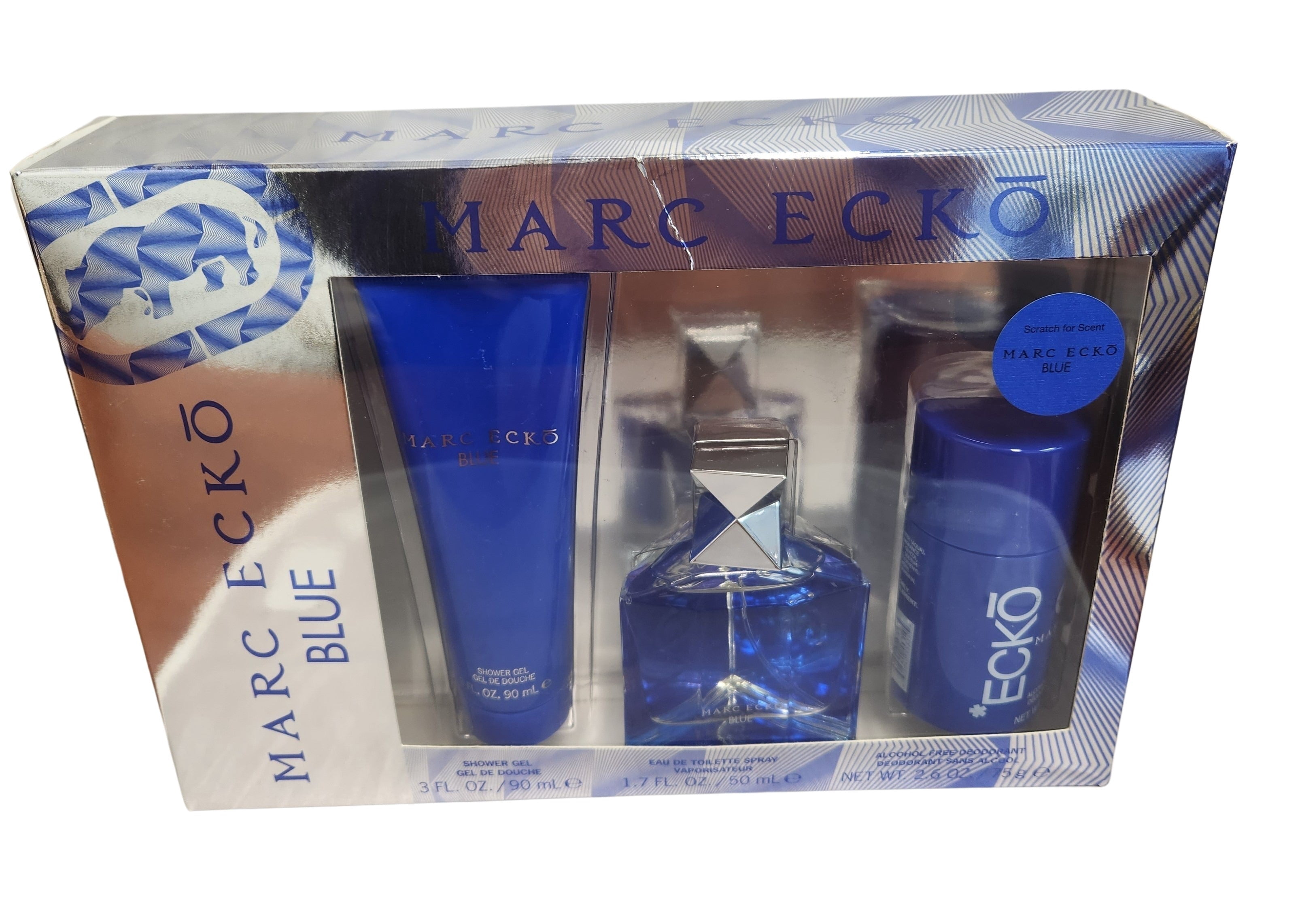 MARC ECKO BLUE DDRNT MRC ECK BL EAU DE TLT SHWR SP 3 CT - Walmart.com
