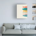 thumbnail image 2 of Canvas Wall Art - Tom Quartermaine 'Colorful Pastel Abstract Fish Print 1' Wall Art for Living Room, Bedroom, or Office Décor by Trademark Fine Art - 18 x 24 Inches, 2 of 4