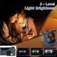 GVDV Camping Fan with LED Lights, 10400mAh Portable Battery Operated Desk Fan for Travel, Hiking, Fishing, Picnic