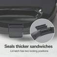 thumbnail image 5 of Hamilton Beach Hot Sandwich Maker with Nonstick Surface, Compact and Easy to Store, Black, 5 of 8