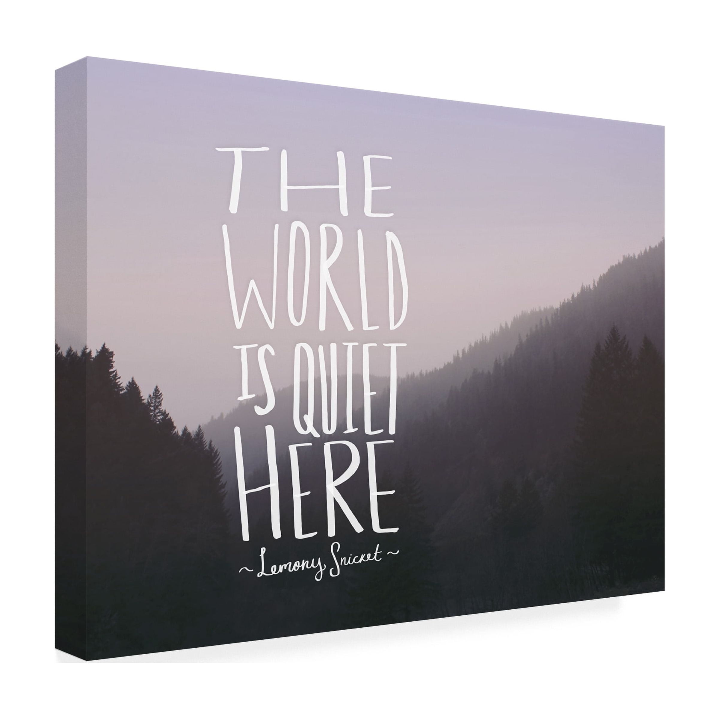 Trademark Fine Art "The World is Quiet Here" Canvas Art by Leah Flores