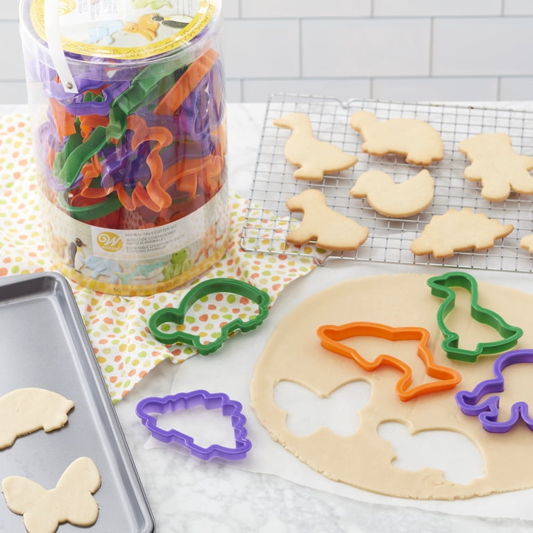 Wilton, Animal Cookie Cutter Set, 50-Piece with Assorted Colors
