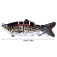 thumbnail image 3 of Lure Fish Hard Crankbait Plastic Multi Joints Swimbait Slow-sink Lure Bait Fishing Tackle Type 8, 3 of 7
