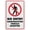 Warning Sign 3, variant on No Feminine Products Sign 8"x12" Tin Sign Great For Garden And Yard Wall Decor