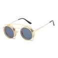 thumbnail image 3 of Gafas de Sol Macarena Steampunk Vintage Ronda Gris Dorado, 3 of 7