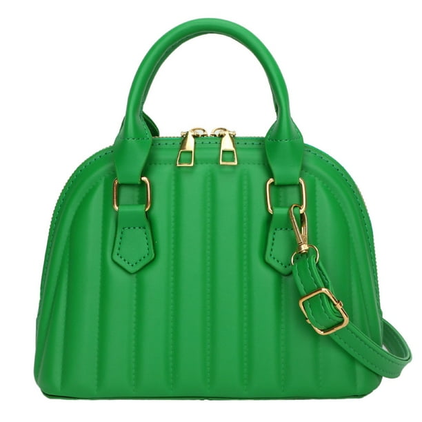 El bolso de hombro portátil con rombos de color sólido es adecuado para viajes diarios y para fiestas.