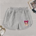 thumbnail image 2 of Bxsruta Toddler Girl Shorts, Girls' Clothing Summer Elastic Shorts Sports Pants Casual Pants Children's Pants Shorts Children's Outerwear Pants, Gray B 4 Years, 2 of 7