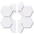 thumbnail image 1 of Ekena Millwork CMP32DY2-07000 32 Po OD x 7 Po ID Carré Marguerite Architecture Grade Médaillon de Plafond Contemporain PVC - 2 Pièces, 1 of 1