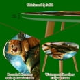 thumbnail image 5 of Set of 2 Triangle End Table Funny Cat Riding Dinosaur Fantasy Set of 2 Side Tables End Tables, Nesting Tables for Living Room, 5 of 5
