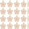 thumbnail image 6 of 1 Box 30Pcs Pink Cherry Blossom Charms Flower Enamel Charms Dangle Floral Light Gold Aesthetic Alloy Small Smooth Metal Pendants Findings, 6 of 7