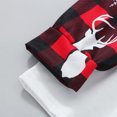 thumbnail image 4 of Pijamas Navideñas Conjunto de 2 piezas a juego Ropa de dormir navideña a cuadros Ropa de hogar para padres e hijos Kuymtek Negro*4-5 años*niño Única para Unisex, 4 of 9