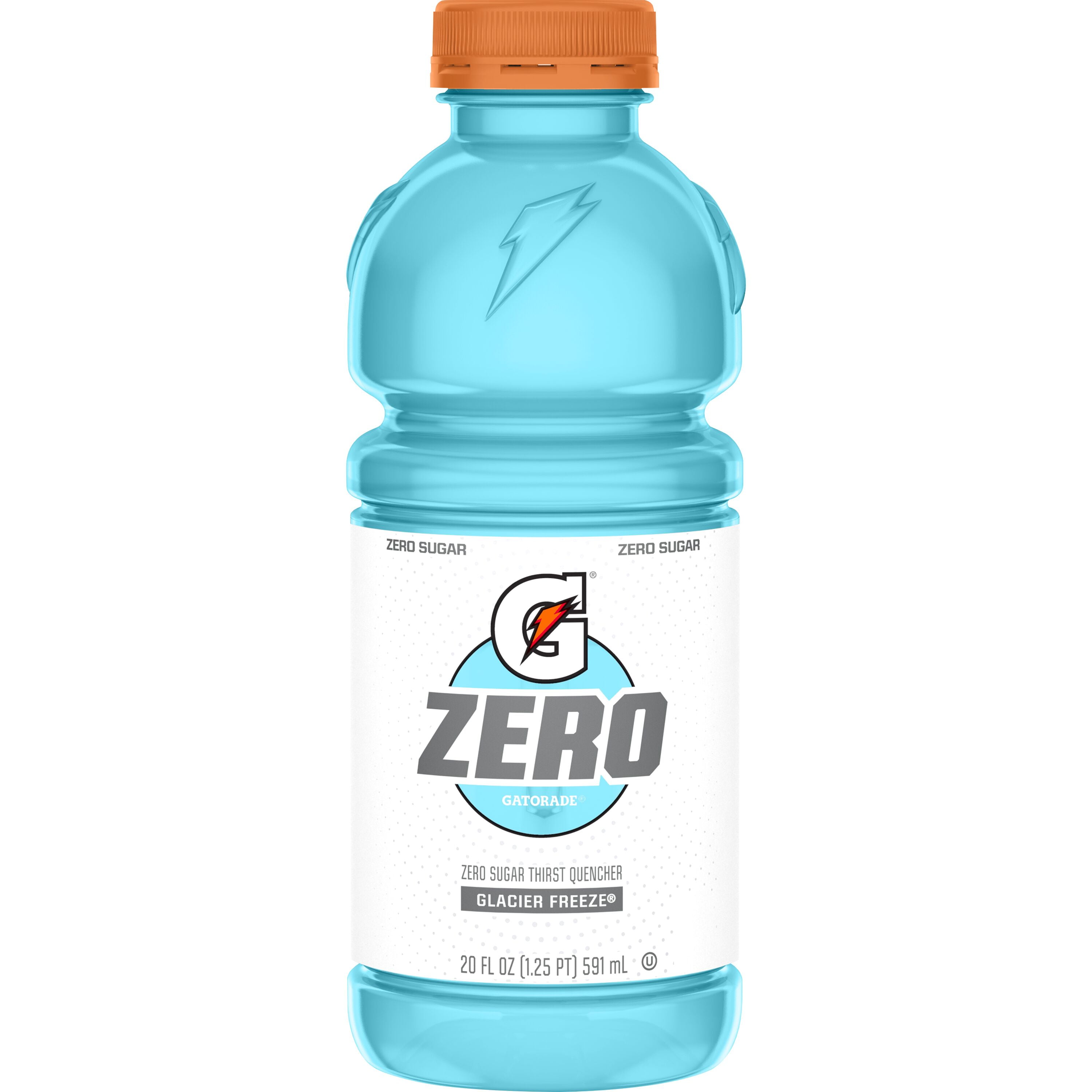 Gatorade Zero Sugar Thirst Quencher Glacier Freeze, 20 fl oz Bottles, 8 Count