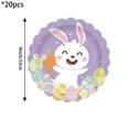 thumbnail image 3 of BAOPAI 20 Piece Party Party Paper Plates Disposable Cartoon Printed Dinner Plates with Cute Bunny and Egg Designs for Festive Celebrations and Holiday Decorations, 3 of 6