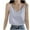 Gray, variant on Lenpel Camisole Tops for Women Chiffon Spaghetti Strap V Neck Casual Loose Tank Tops Sleeveless Summer Blouses