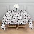 thumbnail image 3 of White Cow Spot Pattern Square Tablecloth,Waterproof Square Table Cover,Wipeable Spillproof Washable Table Cover for Home Kitchen Party Decor 42"X42"(107x107cm), 3 of 6