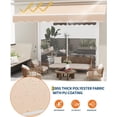 thumbnail image 7 of 12'x10' Retractable Patio Awning, Waterproof Sun Shade with Manual Crank Handle, Aluminum Frame & 280g/㎡ Polyester Fabric for Deck, Porch & Balcony, 7 of 7