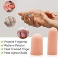 thumbnail image 3 of 12 protectores de dedos, fundas para dedos para proteger las yemas de los dedos, eccema de manos, grietas en los dedos y más, 3 of 5