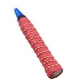 thumbnail image 4 of 1pc Absorb Sweat Racket Anti-slip Tape Handle Grip For Tennis Badminton Squash Band Rose red, 4 of 4
