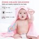 thumbnail image 3 of 2 PCS Baby Teether(Blue and Pink), 100% Quality Silicone Baby Toothbrush 3 Months+, Baby Silicone Toothbrush with Suction Cup Base, Textured Sides to Help Massage, 3 of 5