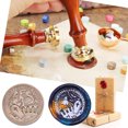 thumbnail image 1 of Cabeza redonda de sello ornamental DIY Halloween para invitaciones de boda (wsj07), 1 of 8