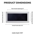 thumbnail image 4 of 10x20 Shadow Box Frame White Wood | With a 3/4" Usable Display Depth | Includes a Black Real Suede, 4 of 6