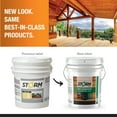 thumbnail image 3 of Storm Stain Semi-Transparent Log & Siding Stain + Sealer, Teak, 5 Gallon, 3 of 8