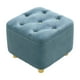 thumbnail image 5 of Taburete Pequeño para Pies, Asiento Acolchado Estable, Almohadillas Inferiores Silenciosas, Taburete Otomano, Reposapiés para Apartamento, Hogar, Sofá azul Soledad Escabel, 5 of 10