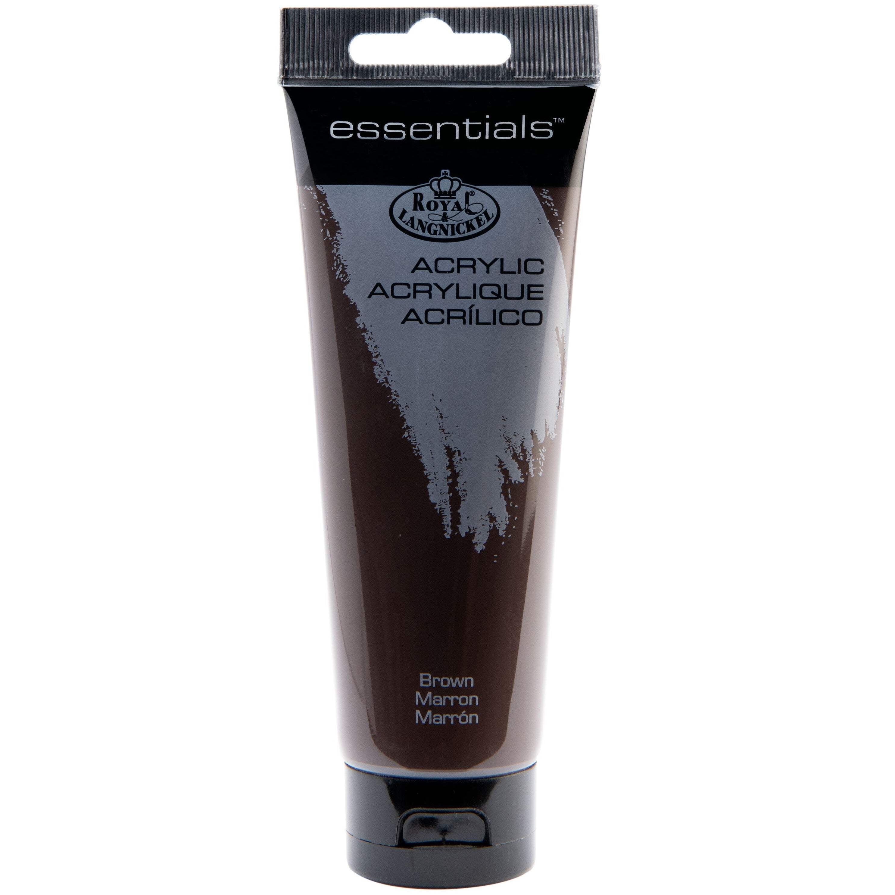 (2 pack) Royal & Langnickel Essentials 120ml Brown Artist Acrylic Paint