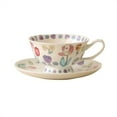 thumbnail image 1 of Juego de taza y platillo de café y platillo de cerámica de 240ML de taza de té de la tarde exquisita for el hogar de alto color, 1 of 8