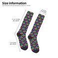 thumbnail image 2 of Balery Mardi Gras Carnival3 Calcetines novedosos Calcetines deportivos Calcetines hasta la rodilla Calcetines de algodón Calcetines originales y geniales, 2 of 6