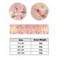thumbnail image 6 of Xipuska Cherry Blossom Bed Runners for Cal King Size Bed, Decorative Bed Throws for Foot of Bed, Japanese Style Rabbit Cute Wave Pink Bed Runner Sofa Throw Bedding Scarf Slipcover for Bedroom, 6 of 6