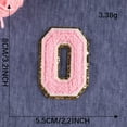 thumbnail image 2 of WHEANG Computer Embroidery Towel Embroidery Pink 0-9 Number Embroidery Stickers Clothing Accessories Clothing and Hat Accessories Patch Cloth Stickers One Size Multi-Color, 2 of 2
