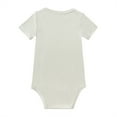 thumbnail image 6 of WIBACKER Soft Bamboo Rayon Baby Boys Short Sleeve Bodysuit Solid Color Onesie for Infant Girls, 6 of 8
