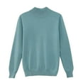 thumbnail image 5 of Sweaters for Women Cozy Crew Neck Long Sleeve Pullover Tops Sweaters Y2k Soft Lightweight Knit Sweater 2025 Sky Blue S, 5 of 5