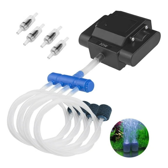 Aquarium Air Pump Fish Oxygen Aerator Pump Basement Aquarium Hydroponic Bubbler with Fish Tank