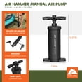 thumbnail image 3 of Ozark Trail Air Hammer Manual Air Pump, Black, 14.5 in, 3 of 10