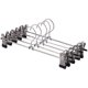 thumbnail image 2 of Pack de 10 Perchas de Metal Brillar para Pantalones 28,5 cm Clip de Goma Abrazadera Antideslizante Electrónica, 2 of 3