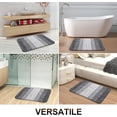 thumbnail image 7 of Buganda Microfiber Bathroom Rugs, 20"x47" Grey Luxury Extra Soft and Absorbent Bath Mat, Non-Slip Plush Bath Carpet, 7 of 7