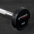thumbnail image 2 of Titan Fitness Straight Rubber Fixed Barbell 30 lb., 2 of 5