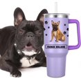 thumbnail image 3 of French Bulldog Gift for Dog Owner,40oz French Bulldog Tumbler with Handle Insulated Reusable Stainless Steel Travel Water Bottle (Color 4), 3 of 6