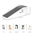 thumbnail image 3 of Dog Bed PawHut Dog Ramp for Bed, Pet Ramp for Dogs with Non-Slip Carpet and Top Platform, 49" x 16" x 14", White,Large Dog Bed, 3 of 7