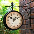 thumbnail image 1 of Horloge Murale de Jardin Extérieure Gentral Station Rotative Double Face Support Extérieur, 1 of 9
