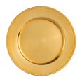 thumbnail image 1 of Holiday Time 13-Inch Gold Beaded Charger Red, 1 of 1
