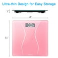 thumbnail image 2 of Ktaxon Bathroom Weight Scale, Highly Accurate Digital Bathroom Body Scale, Measures Weight up to 180kg/396 lbs., Pink, 2 of 10
